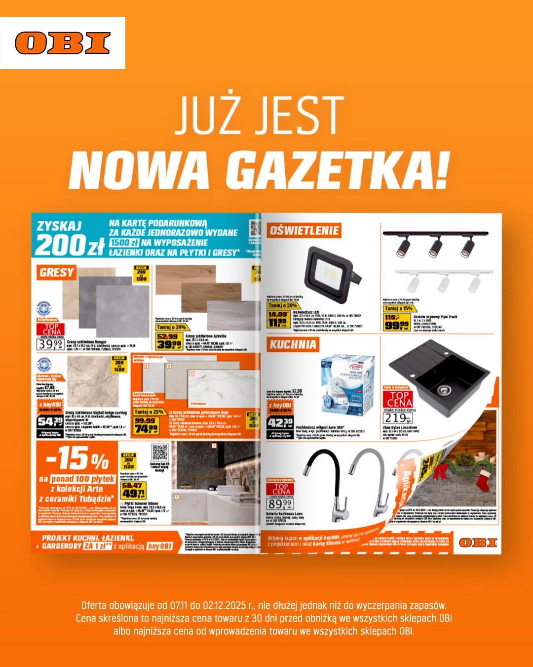 Już jest! 🧡 Nowa gazetka OBI, a w niej jeszcze więcej promocji! Teraz z ...