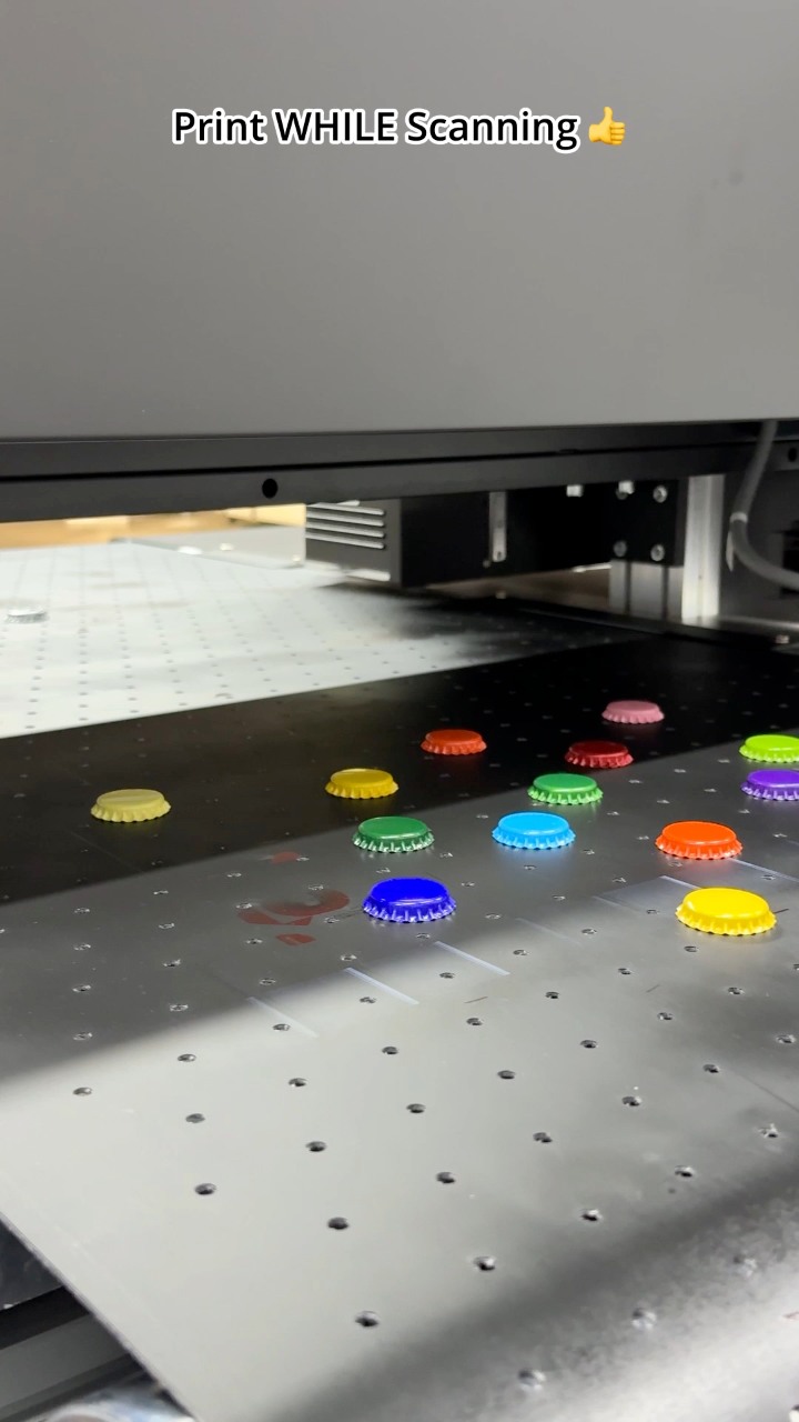 Printing on beer caps? This smart visual positioning UV printer makes ...