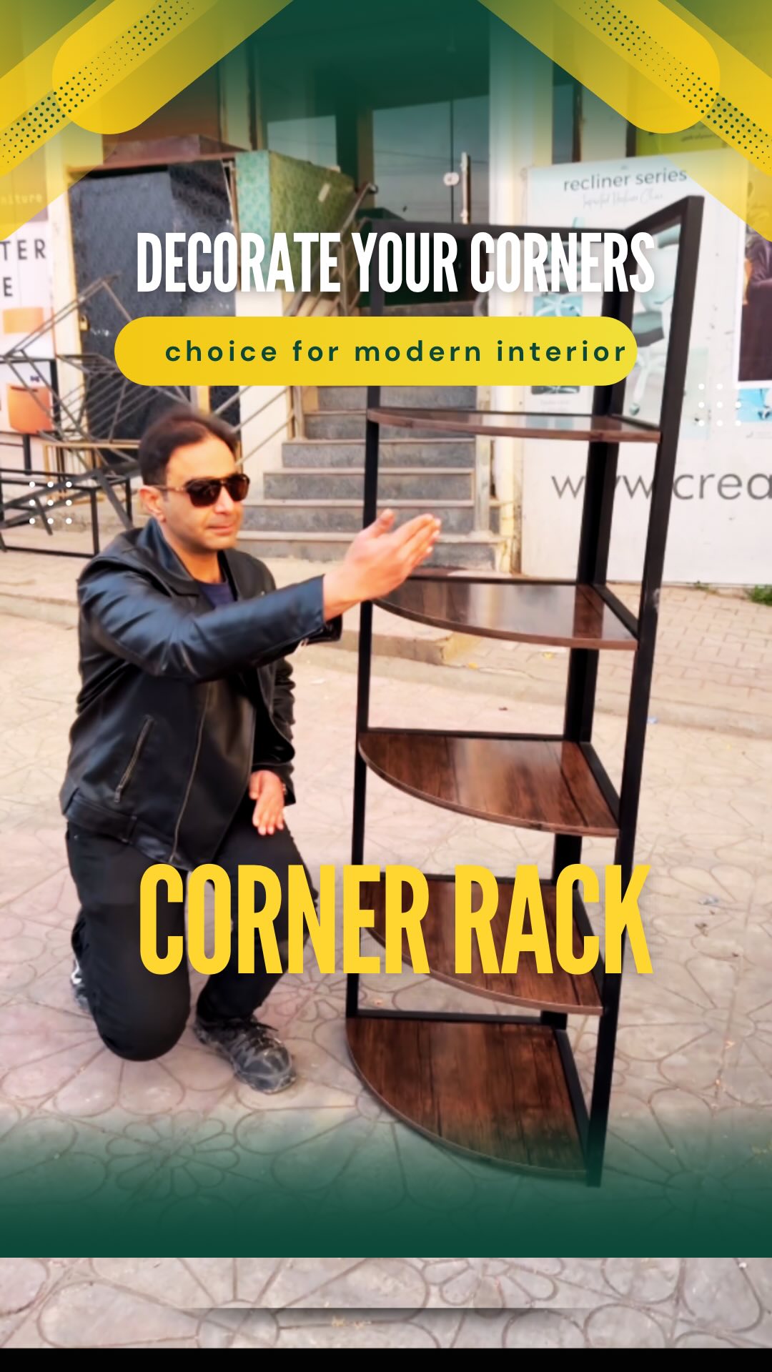 Best rack choice for any corner area . Gives modern and boost up look # ...
