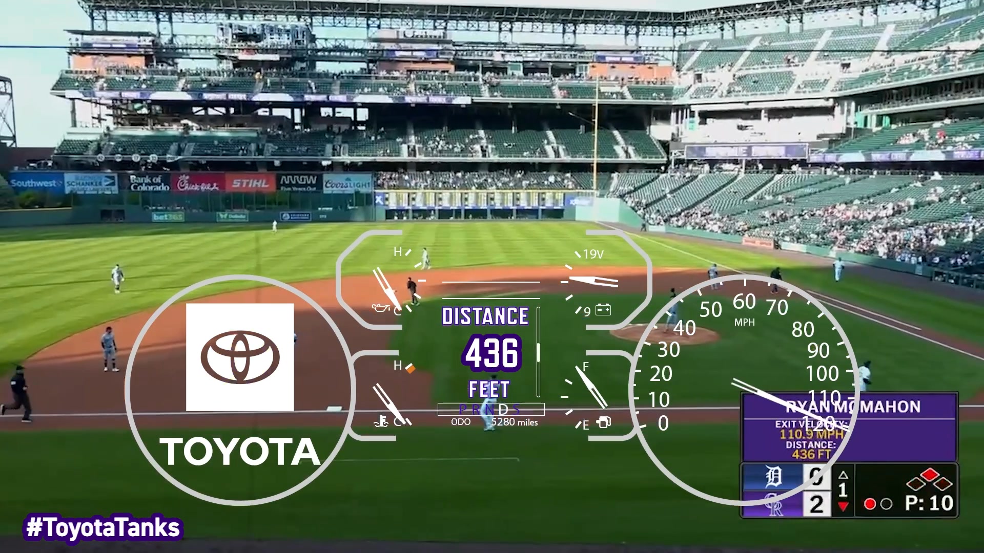 Back, back, back, that's a RyMac jack 💪 #Rockies x Toyota USA ...