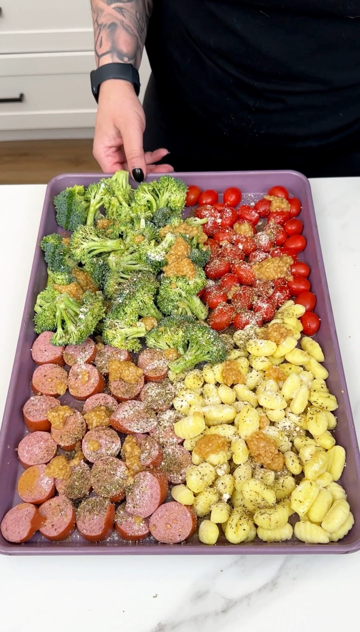 One pan Italian dinner Jen makes a tasty sheet pan meal with sausage ...