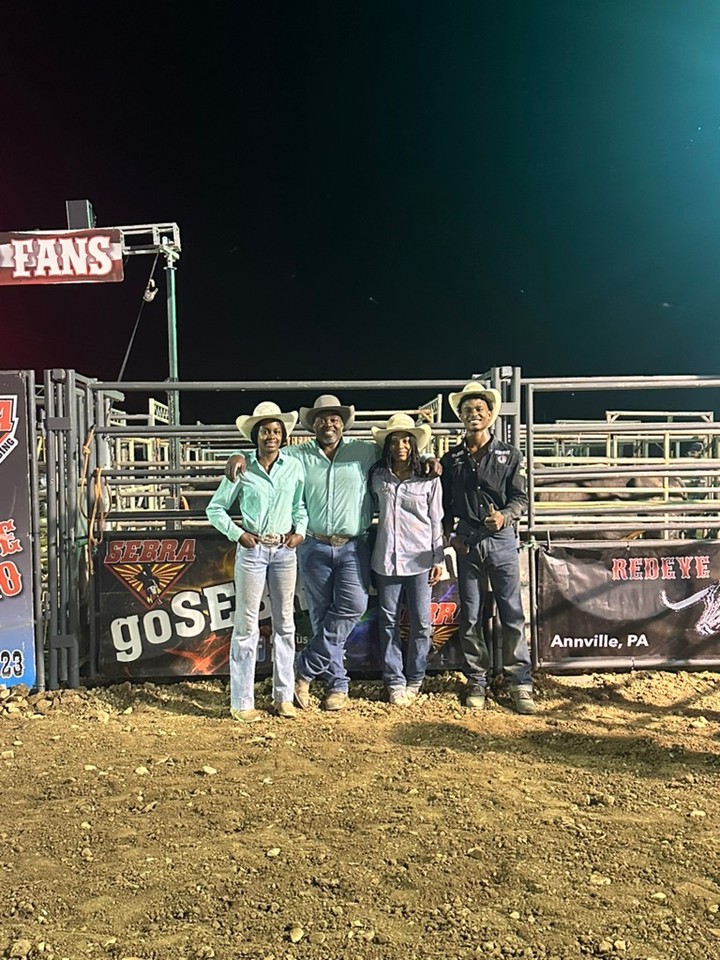 Ryan was in break away roping action tonight with Redeye Rodeo at Lorah ...