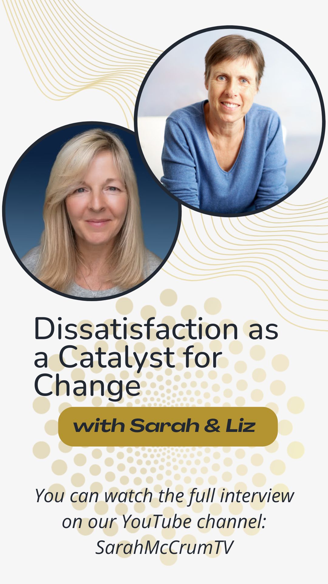 When you feel dissatisfied with circumstances in your life or money or ...