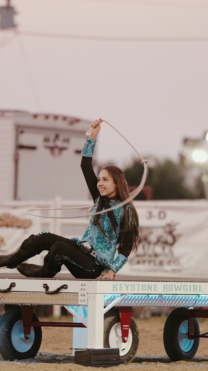 Mackenzie Fish didn’t come to watch the rodeo—she came to run it 🤠💥 ...