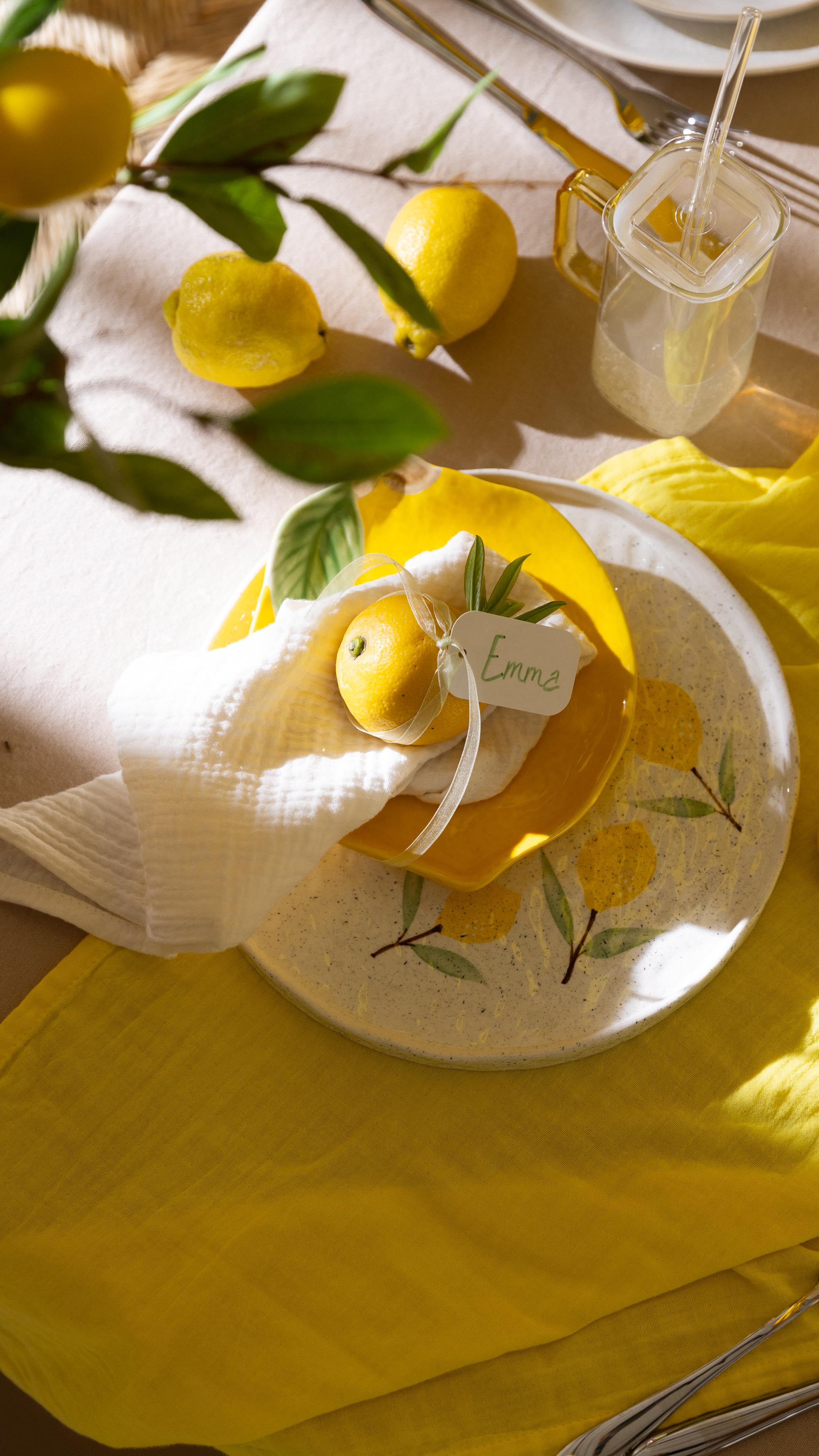 Du planst eine Zitronen-Deko für ein sommerliches Ereignis? Unsere Zitronen Kollektion mit dem Geschirr LEMON und den passenden Salz & Pfefferstreuer bringt mit seinem frischen Gelb sofort gute Laune