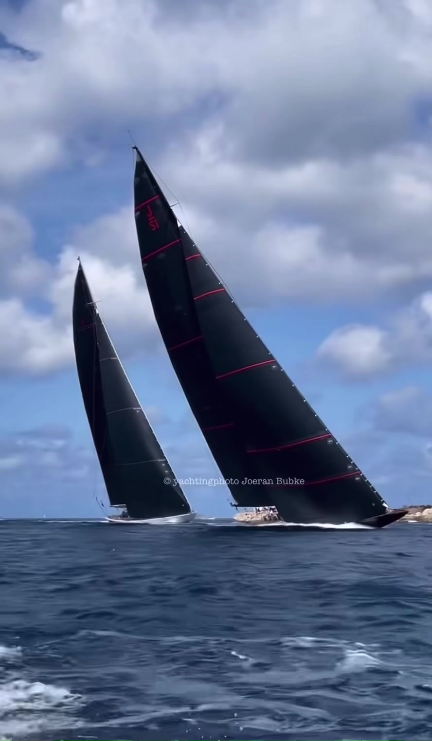 Legendary J-Class in Race Mode. Here stunning 43.6-Meter JS-1 Svea and ...