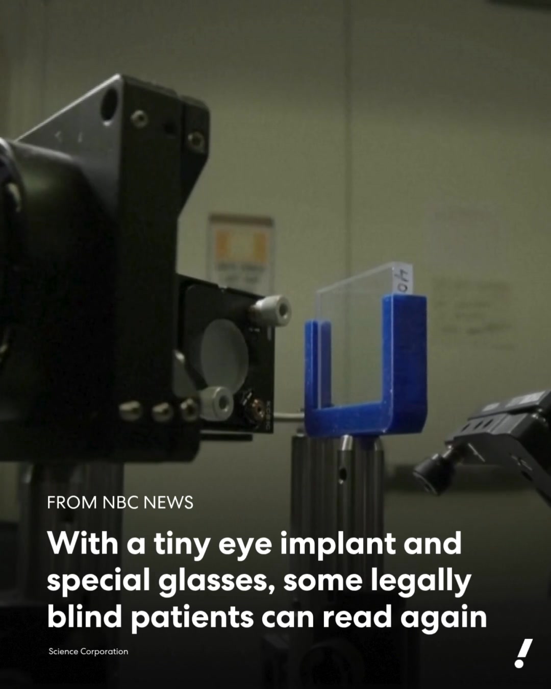 People with a leading cause of blindness were able to read again thanks ...
