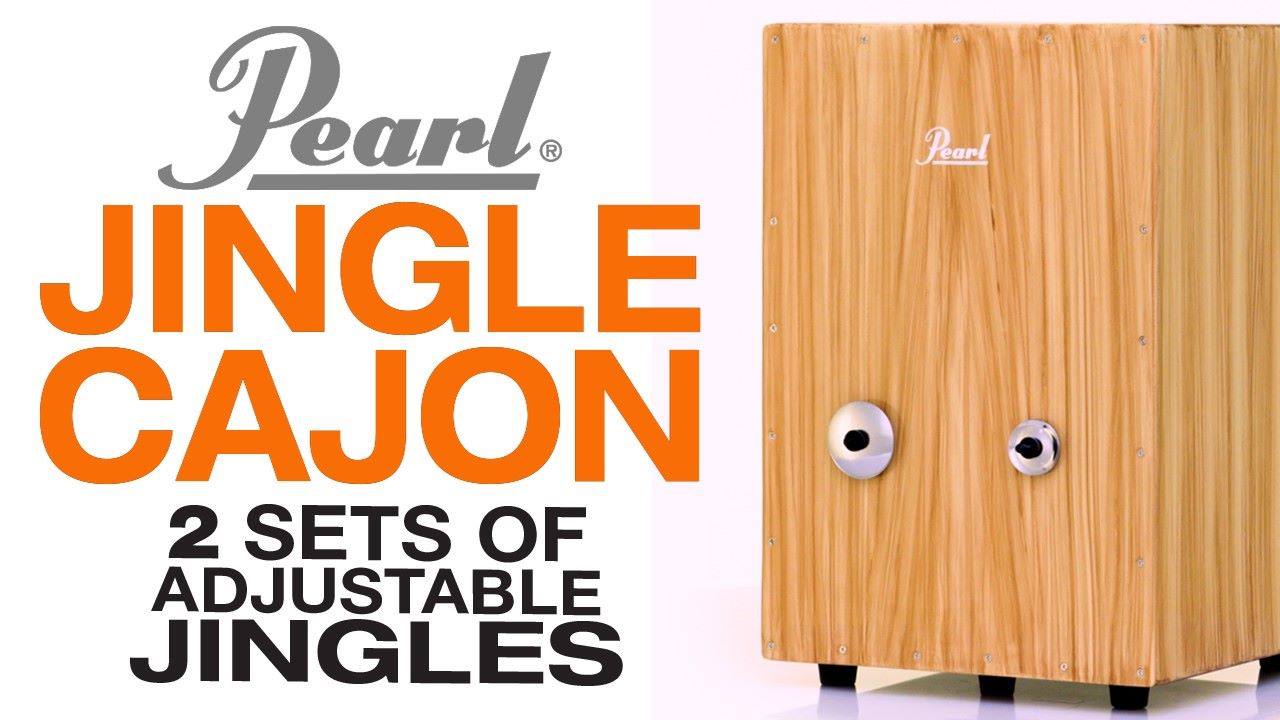 The Pearl Jingle Cajon features 2 sets of adjustable jingles on