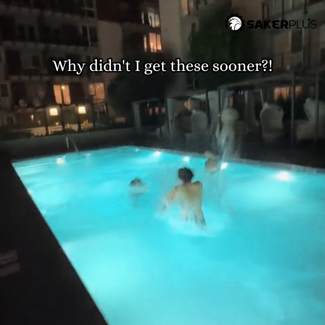 Say goodbye to boring pool nights! The Saker Ultra-Bright Rechargeable ...
