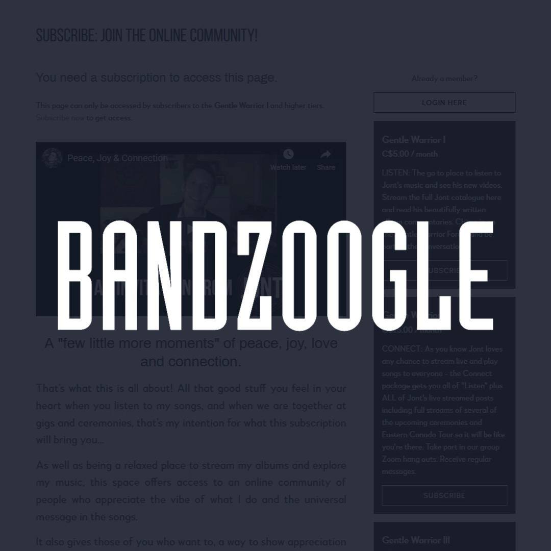 Bandzoogle New Sell Fan Subscriptions On Your Band Website Facebook