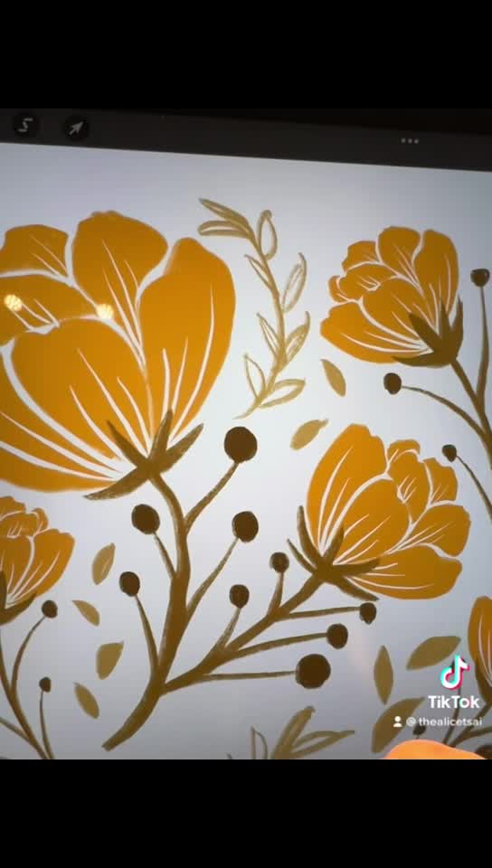 Procreate小花圖案插畫 | Procreate小花插畫 小花的圖案插畫著重在「構圖」 你想呈現什麼樣的構圖 比起花本身可能來得重要 ...