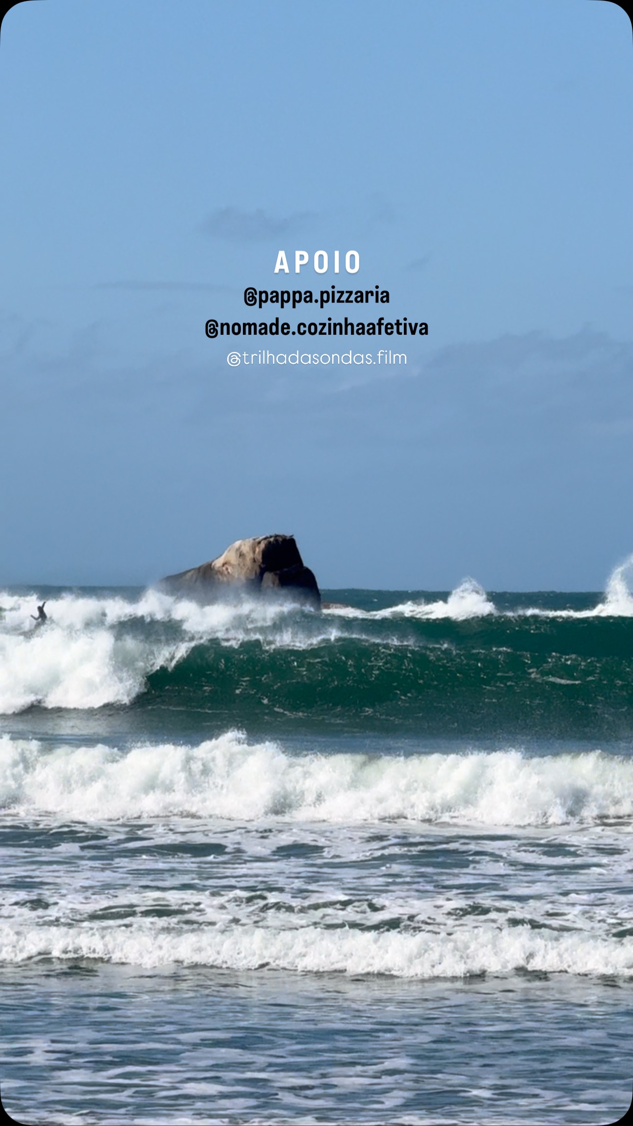 Its on! 🔥🏄‍♂️ Apoio: 🍽️@nomade.cozinhaafetiva 🍕@pappa.pizzaria ...