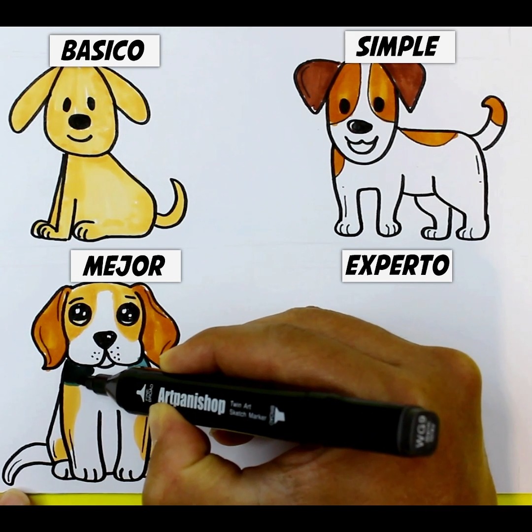 Aprende a Dibujarlo #ideas #truco #dibujar #dibujo #arte #perro | Easy ...