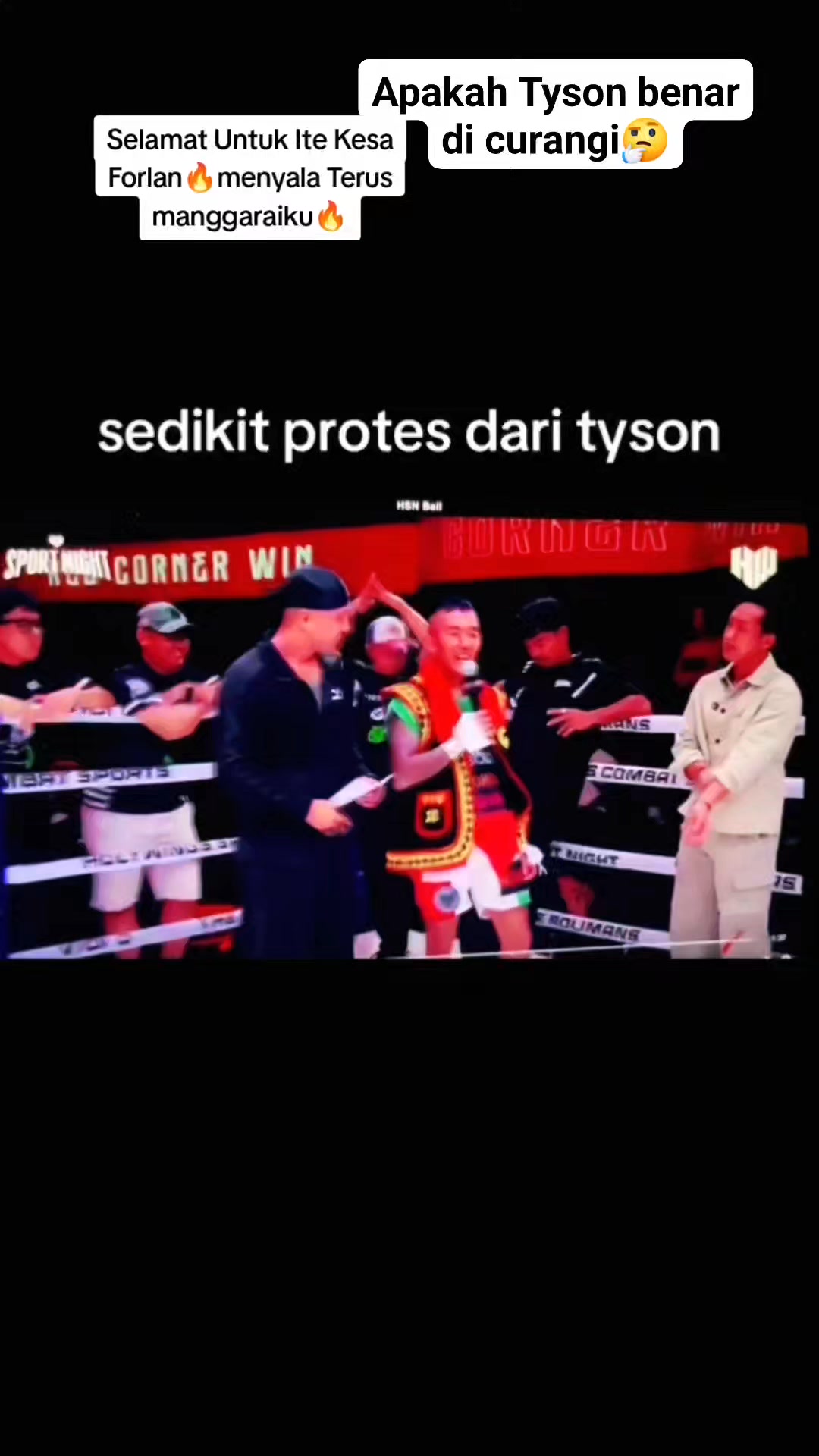 Apakah Tyson di curangi? Selamat Untuk Kesa Forlan Rivaldo semangat ...