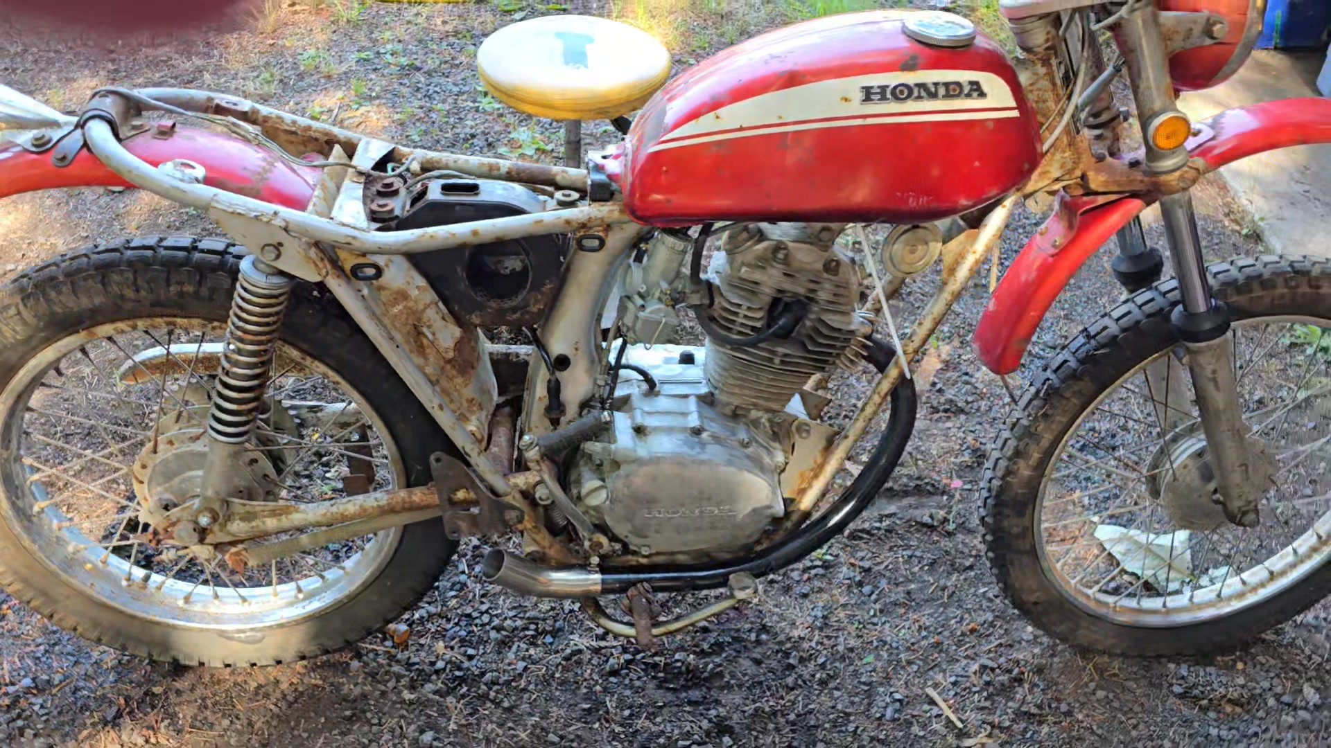 Honda SL100 vintage motocross bike built by Joe Joiner