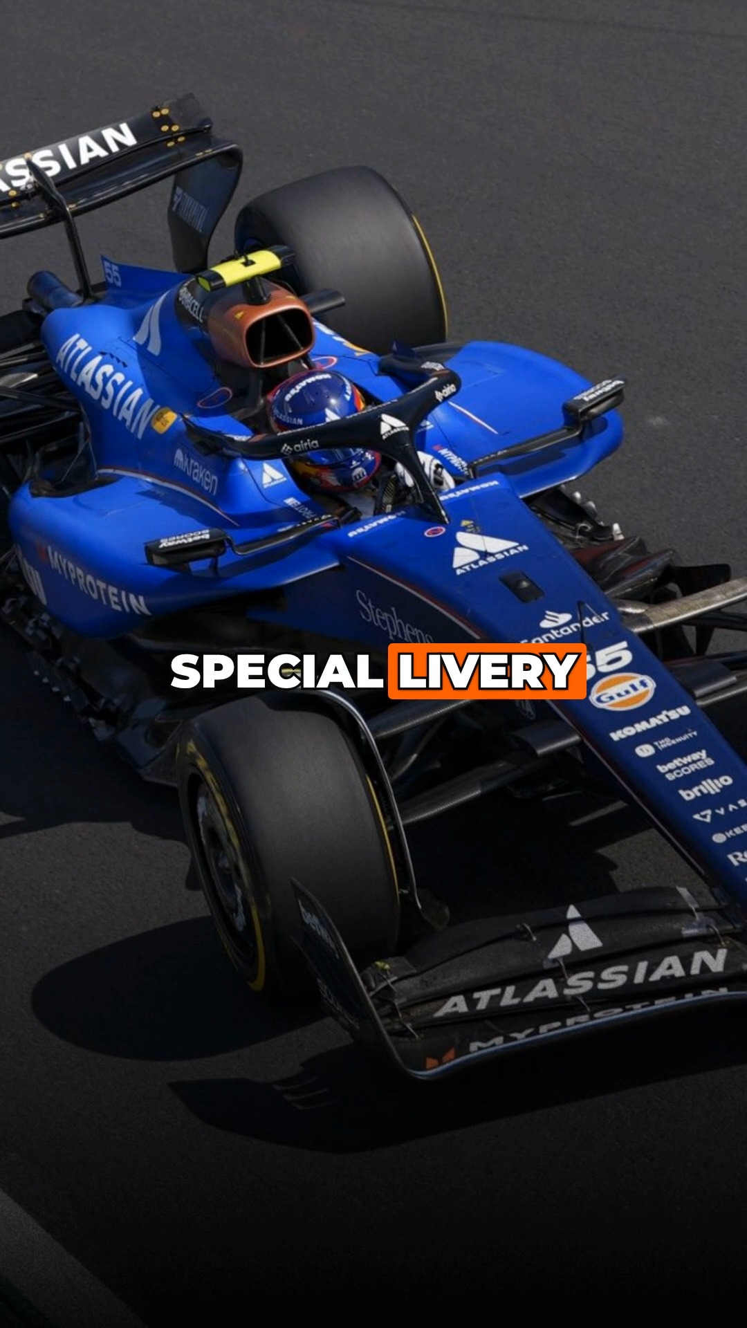 Williams showcases its special livery for the Brazilian GP ...