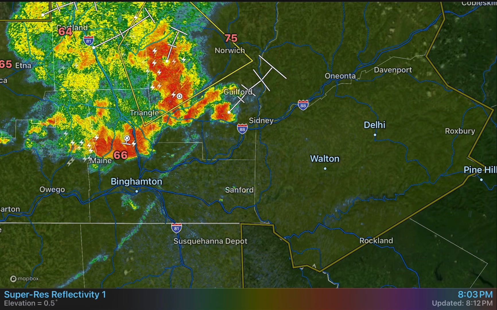 811pm Thursday Severe thunderstorms ⛈️ approaching northwestern ...