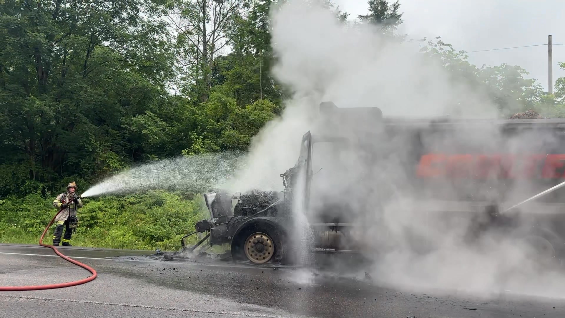 Dump truck fire close I-77 S. Just south of Ripley exit. | Bob Aaron ...
