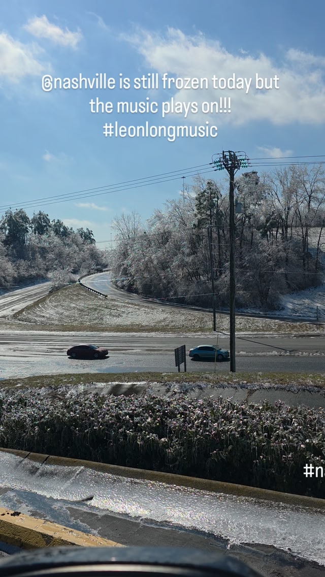 Nashville is still a winter wonderland today but I'll be here playing ...