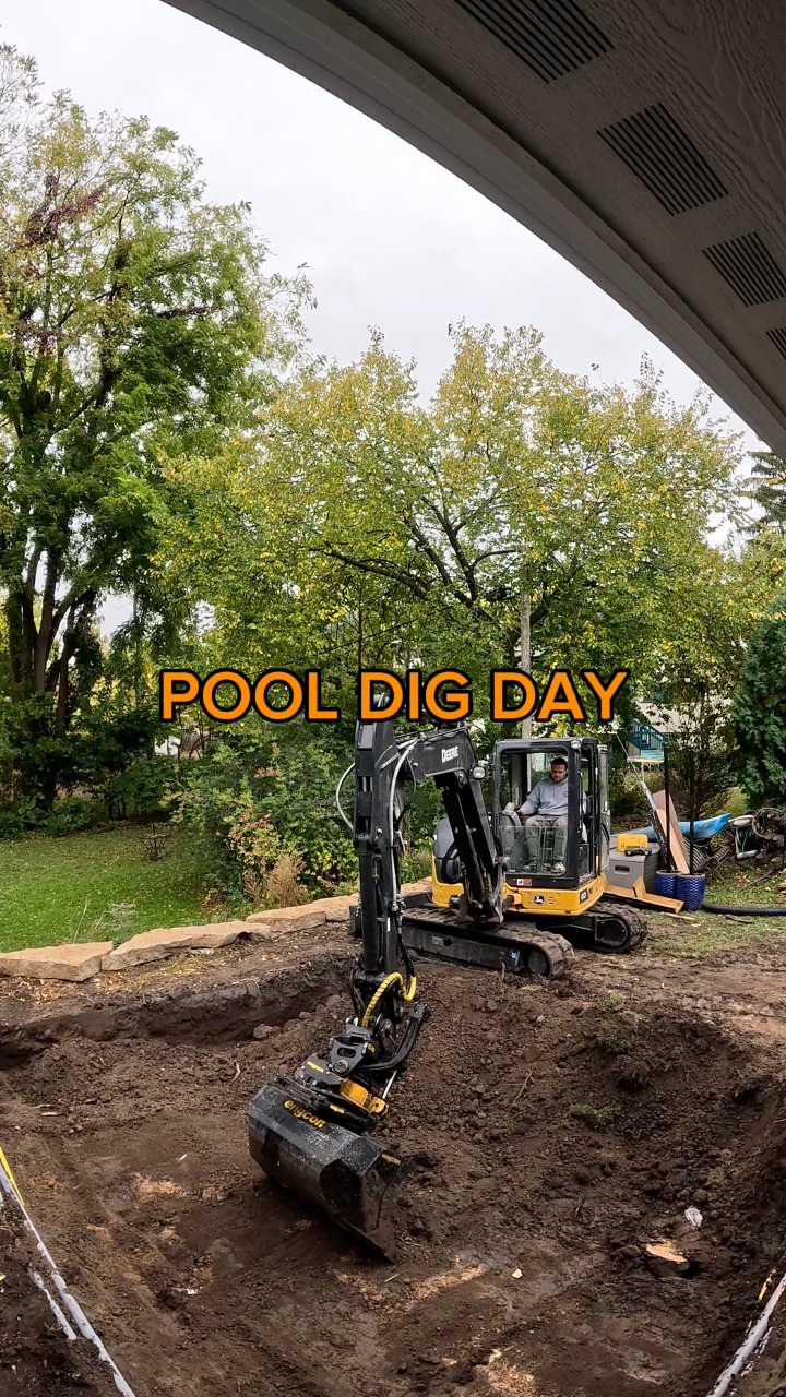 It’s dig day for our newest plunge pool install! 🪏 This is the future ...