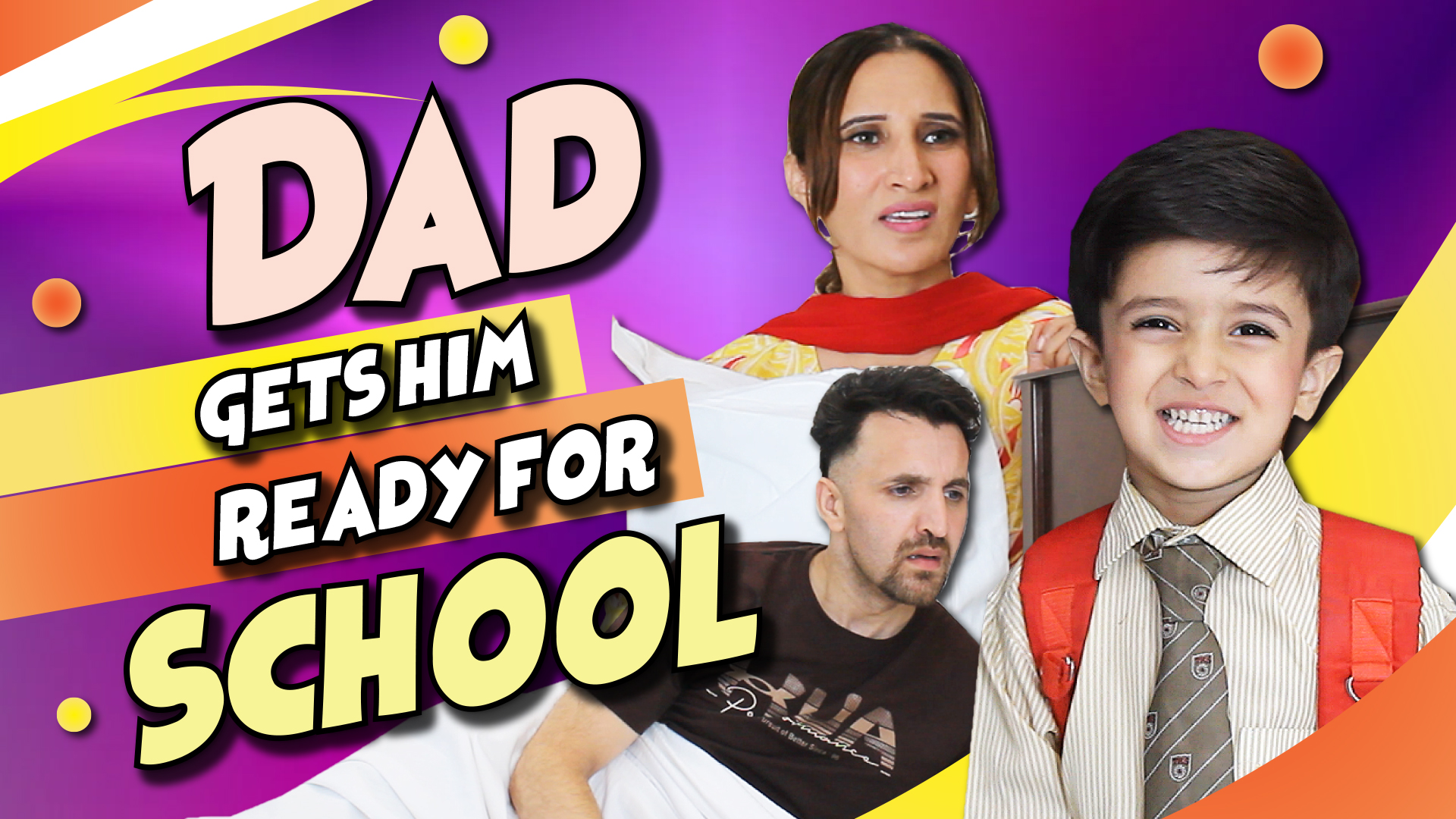 Dad gets him ready for school #comedy | Ozzy Raja | Facebook