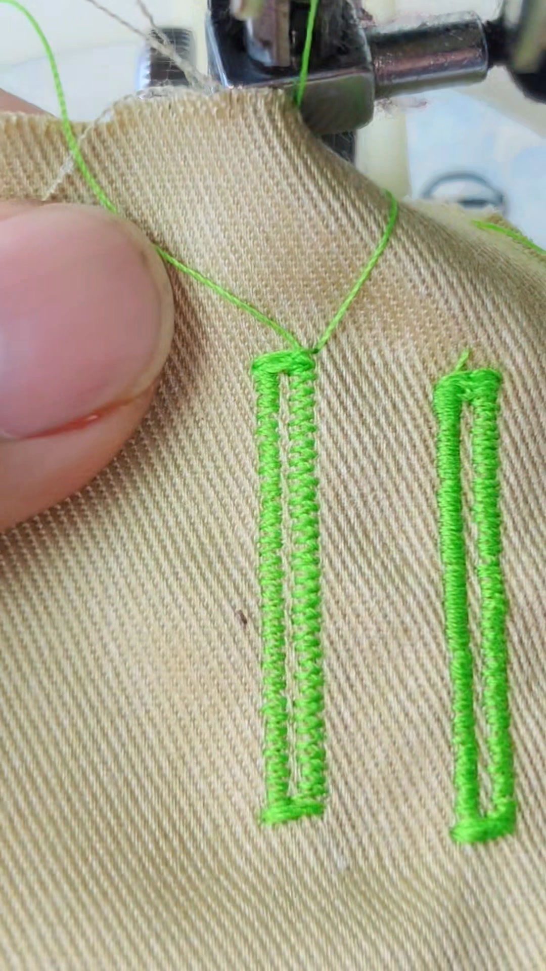 Sewing buttonhole pattern using a janome sewing machine #sewing # ...