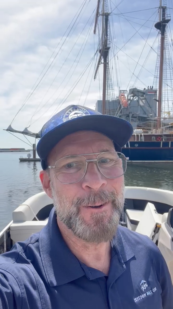 Brent is heading out to meet Katie 🏊‍♀️ in spite of the rough waters ...