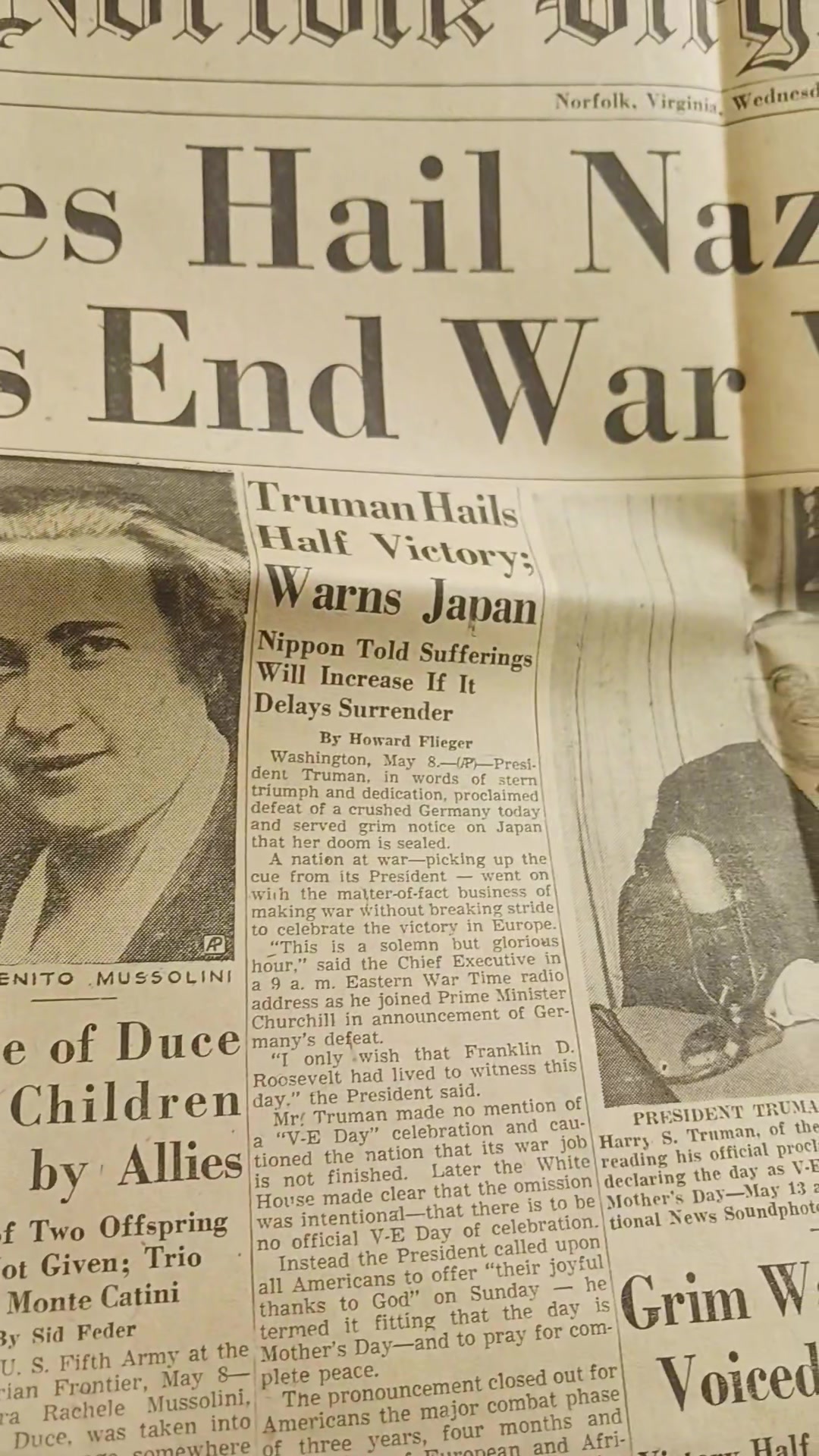 The War Papers, an interesting set of reproduced Newspapers and