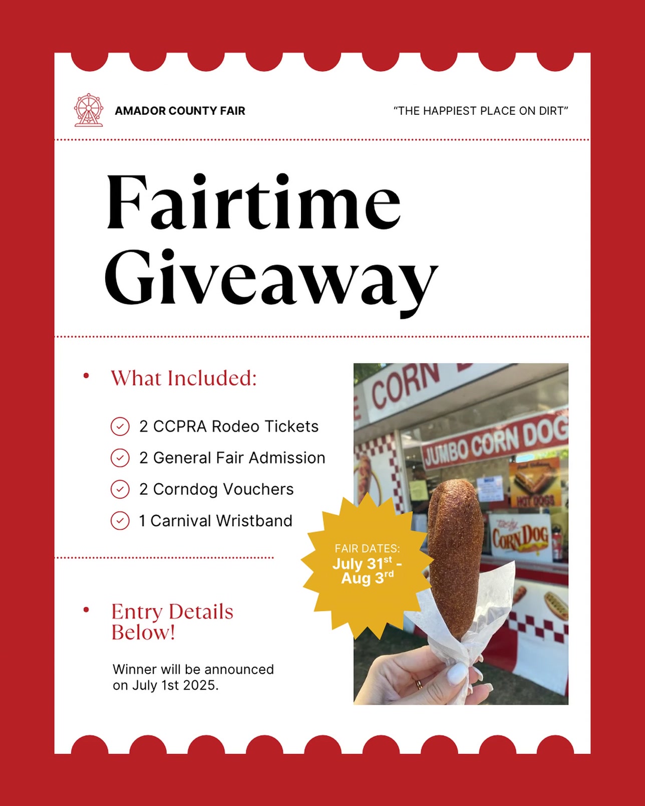 Win the Ultimate Fair Day Package to the Amador County Fair — it’s ...