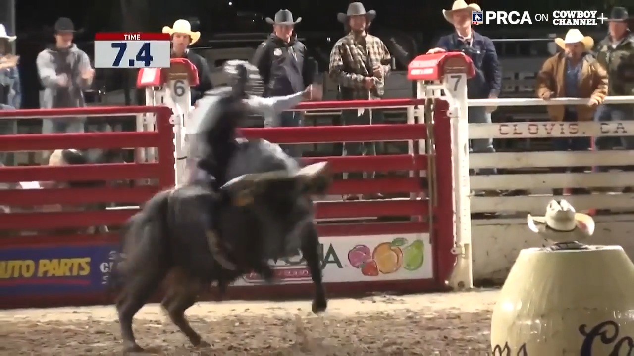Reid Oftedahl lit up the dirt last night in Clovis, riding Burch Rodeo ...