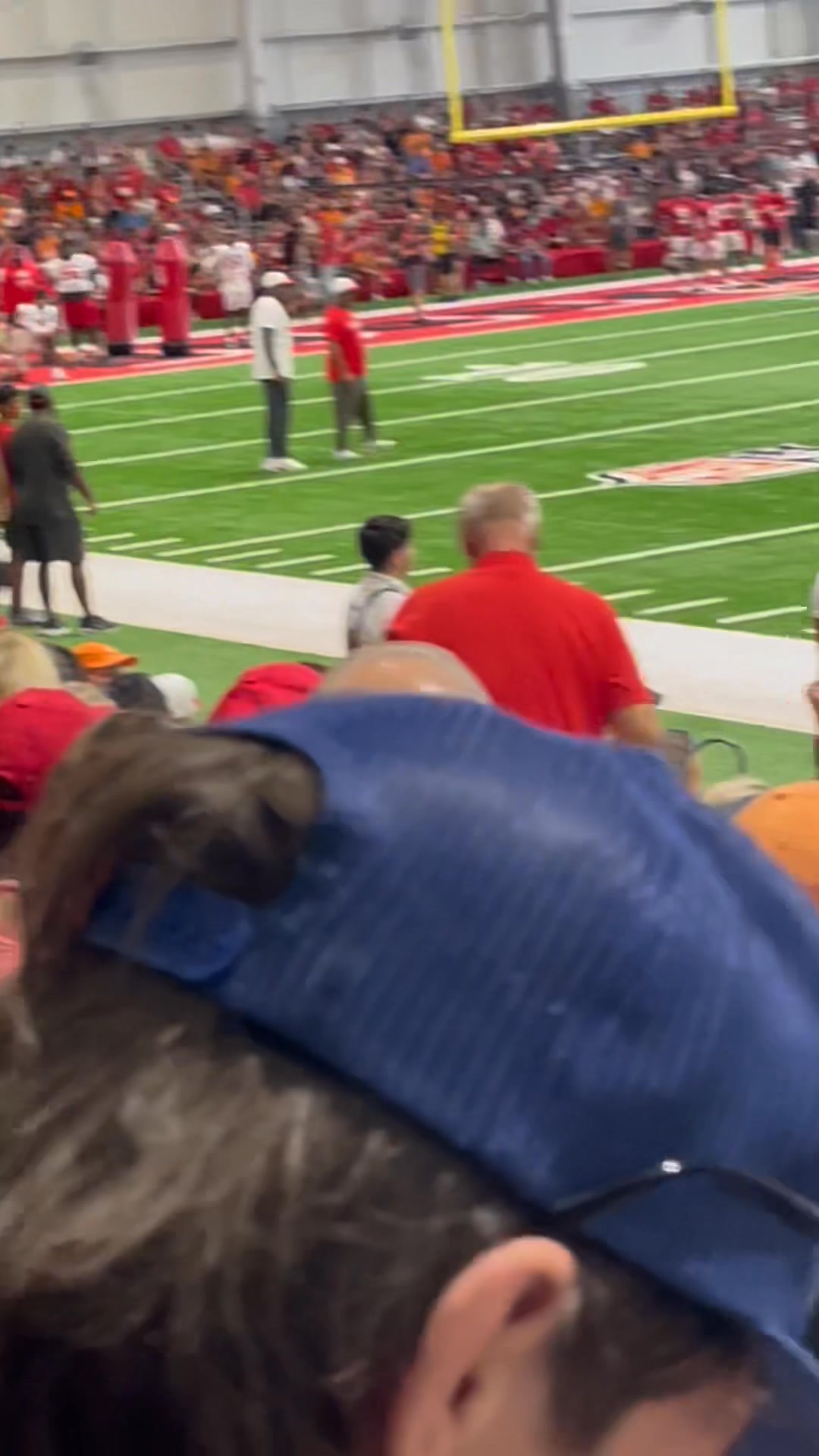 Bucs 1st indoor practice of this training camp. Nice crowd. | Rock ...