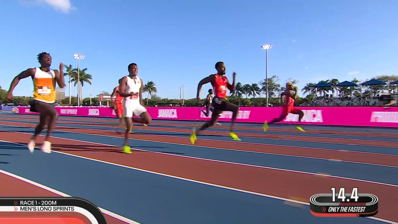 Jereem Richards and Alexander Ogando left it all on the track in the ...