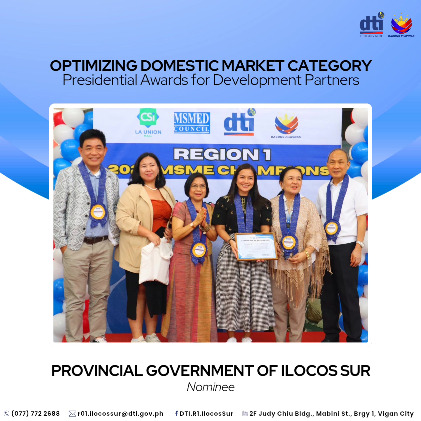 In photo || The Provincial Government of Ilocos Sur was recognized as ...