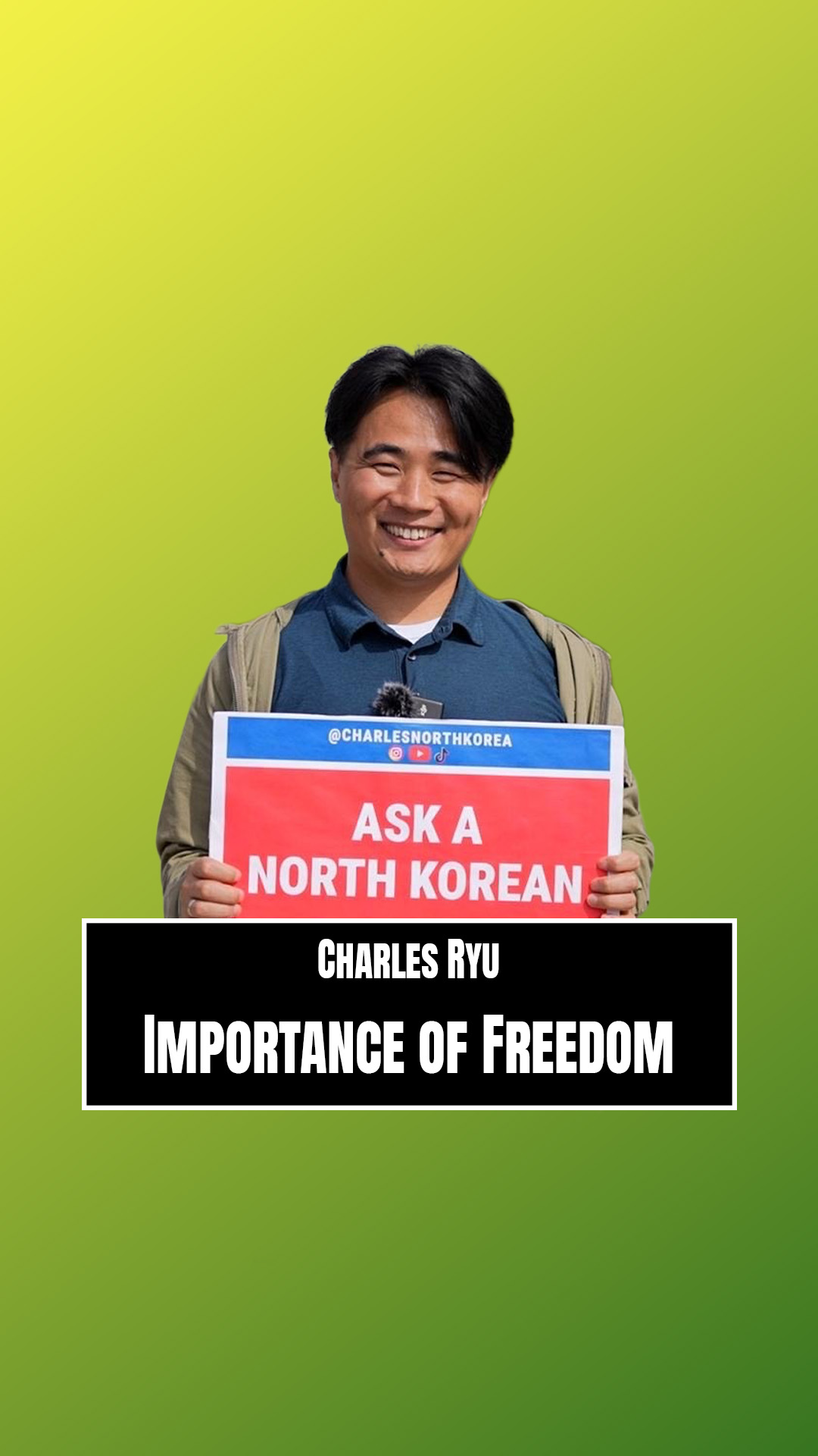 Charles Ryu escaped North Korea not once, but twice! Now he tells ...
