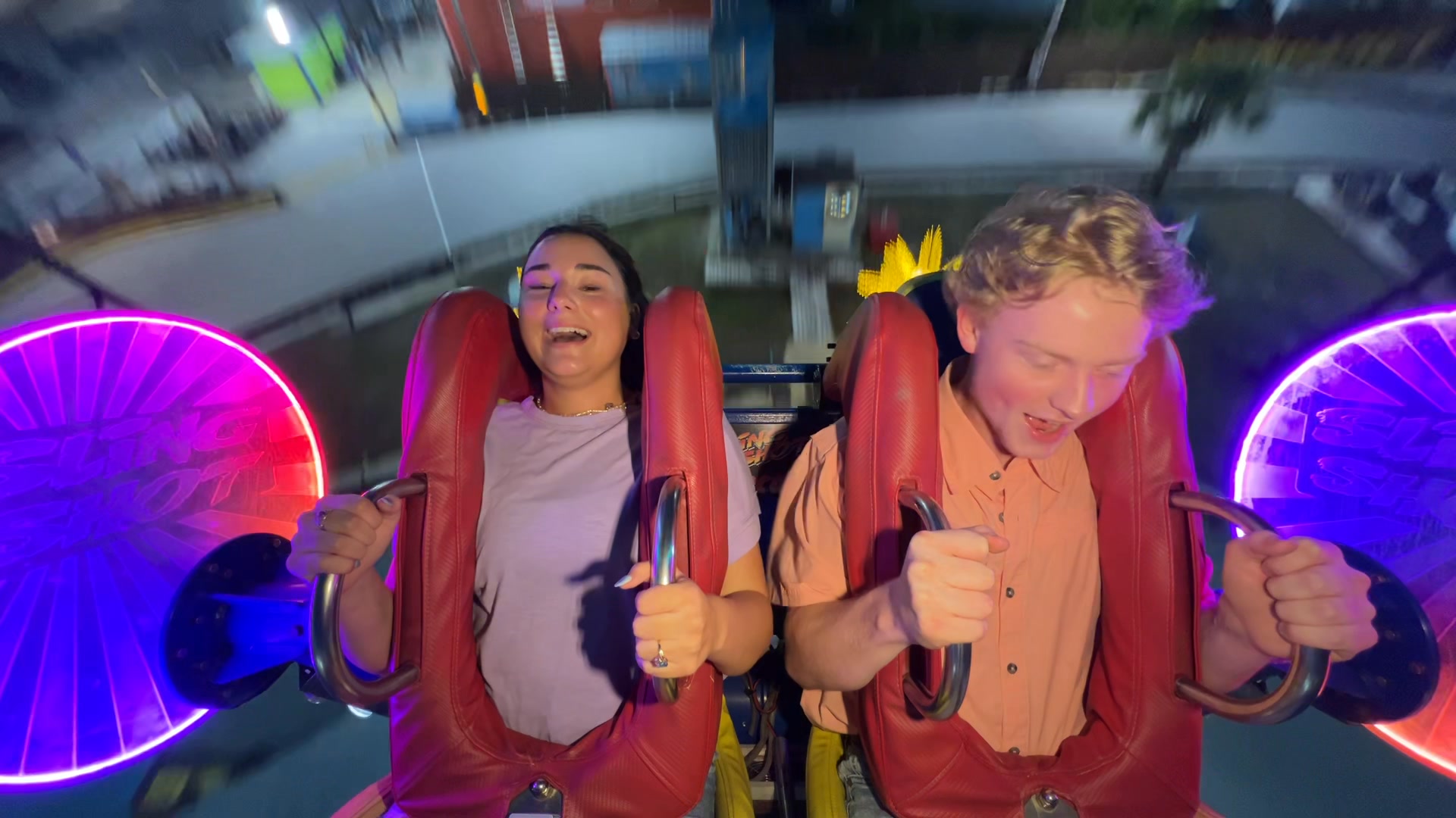 Mason & Anna | Slingshot & Vomatron at Indy Speedway | Facebook