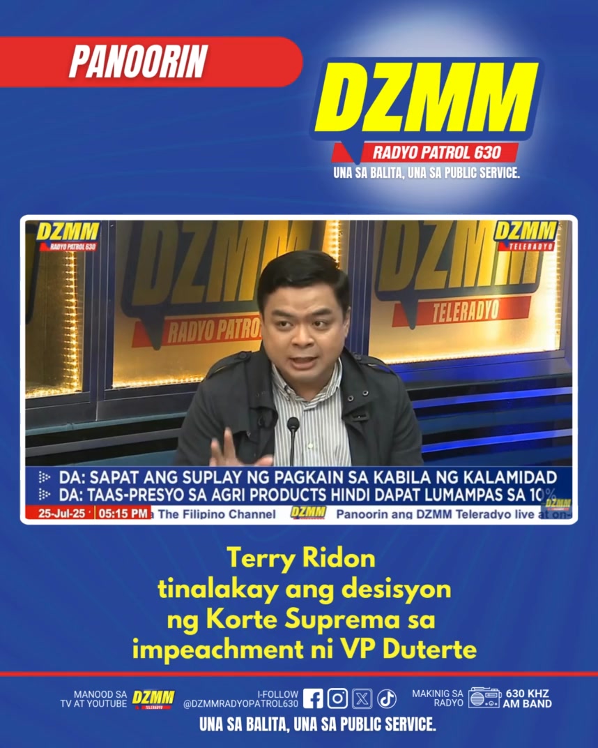Narito ang panayam kay Representative Terry Ridon tungkol sa naging ...