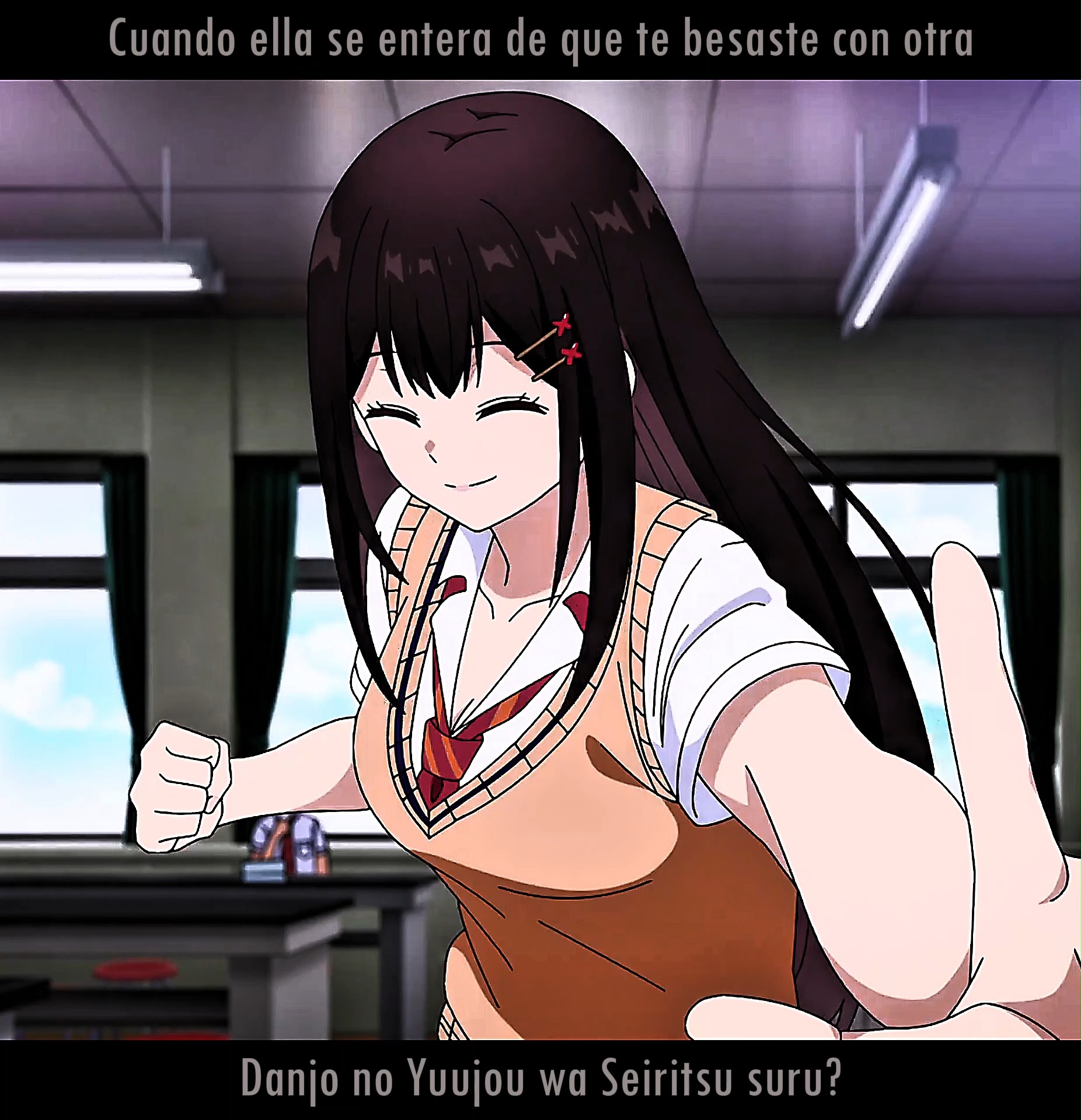 She learns about your secret kiss.