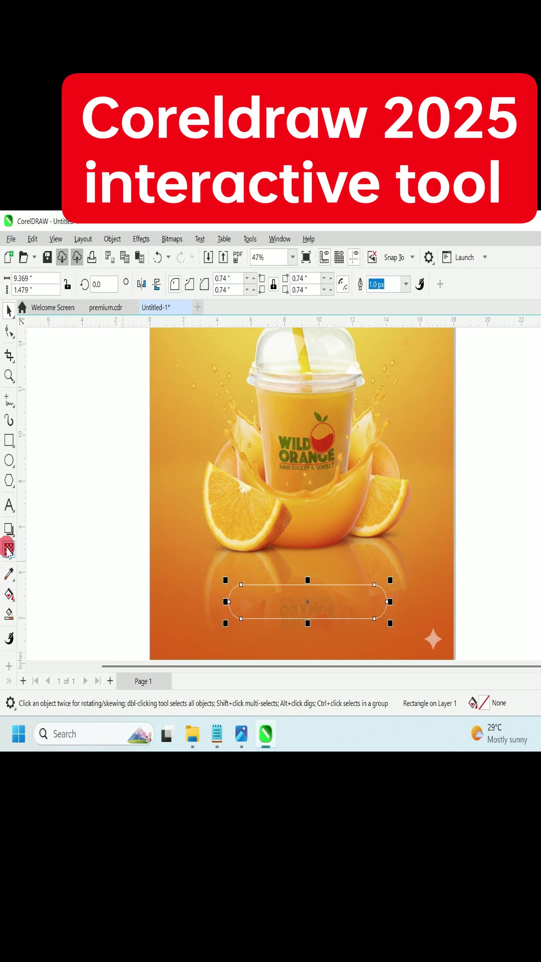 Coreldraw 12 Smart Drawing Tool #CorelDraw2025 #coreldrawtutorial # ...