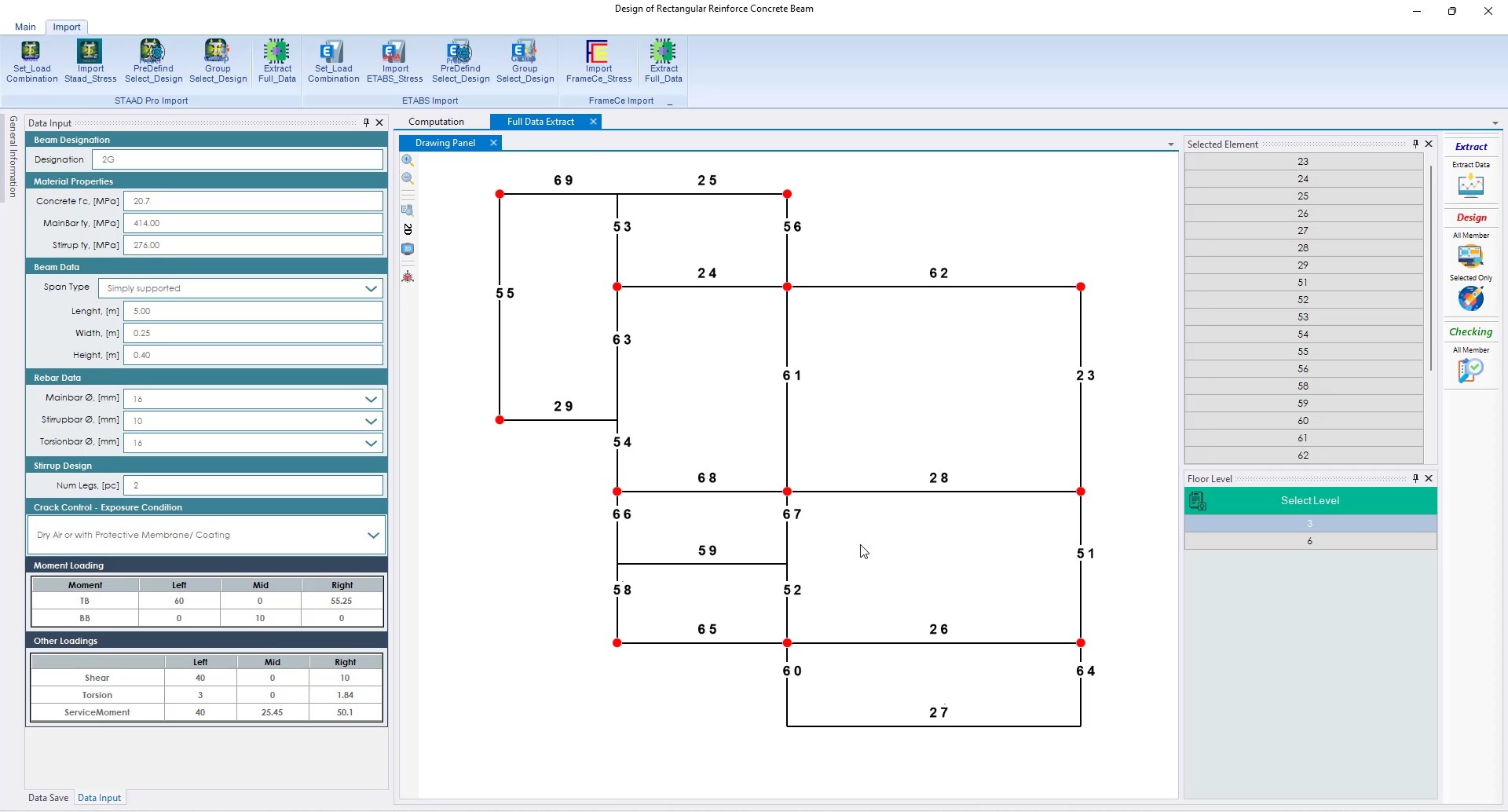 Updated StrucEx Pro RC Beam Design Tutorial - Staad Full Data | StrucEx ...