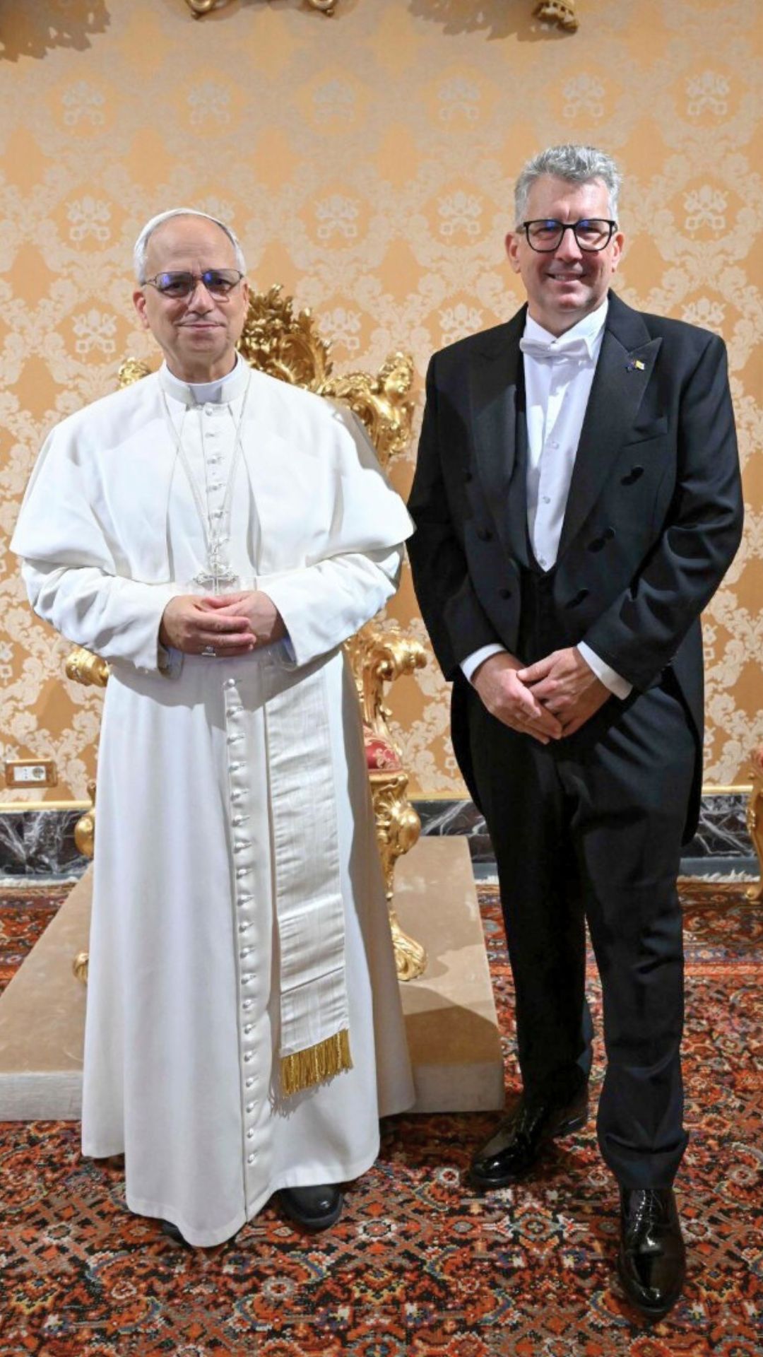 Vatican News - Pope Leo XIV receives the credential... | Facebook