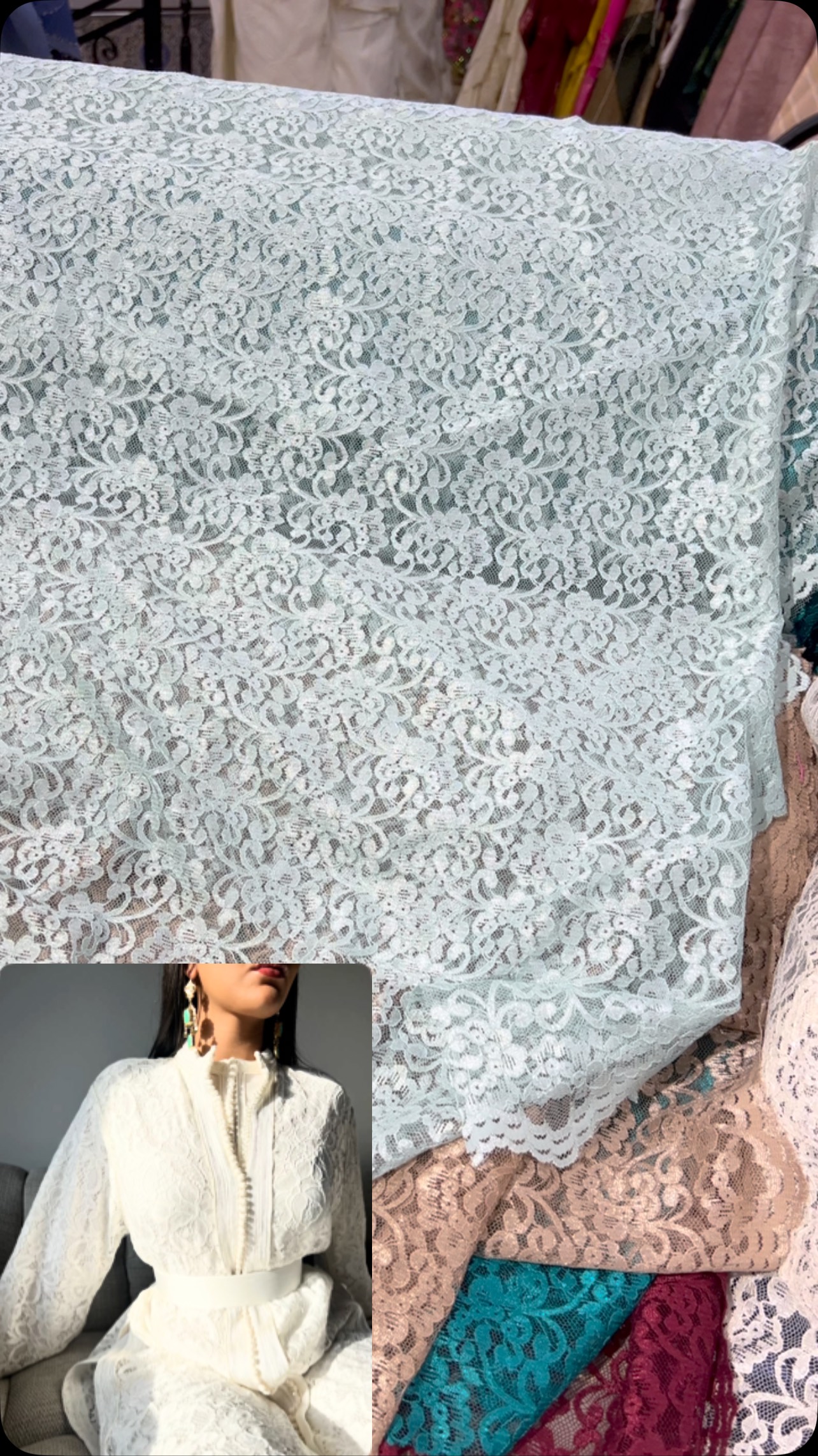 Dentelle 👗#robe #soiré #caftan #bordjbouarreridj | Opera textiles ...