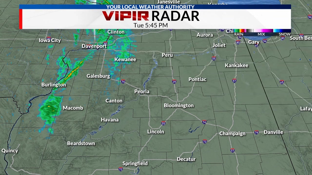 The next band of showers is moving in from the west as the Canadian ...