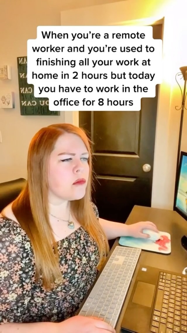 What do people do with all this extra time?? 😅 #office #remote # ...