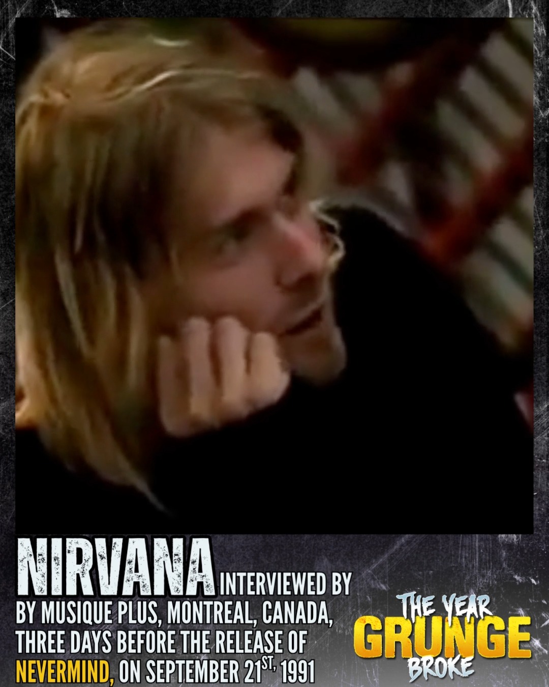 Nirvana interview by Musique Plus in Montreal, Canada, September