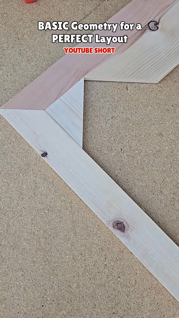 Newbie Carpenter Uses BASIC Geometry for a PERFECT Layout_ 😳📐🔥 #shorts ...