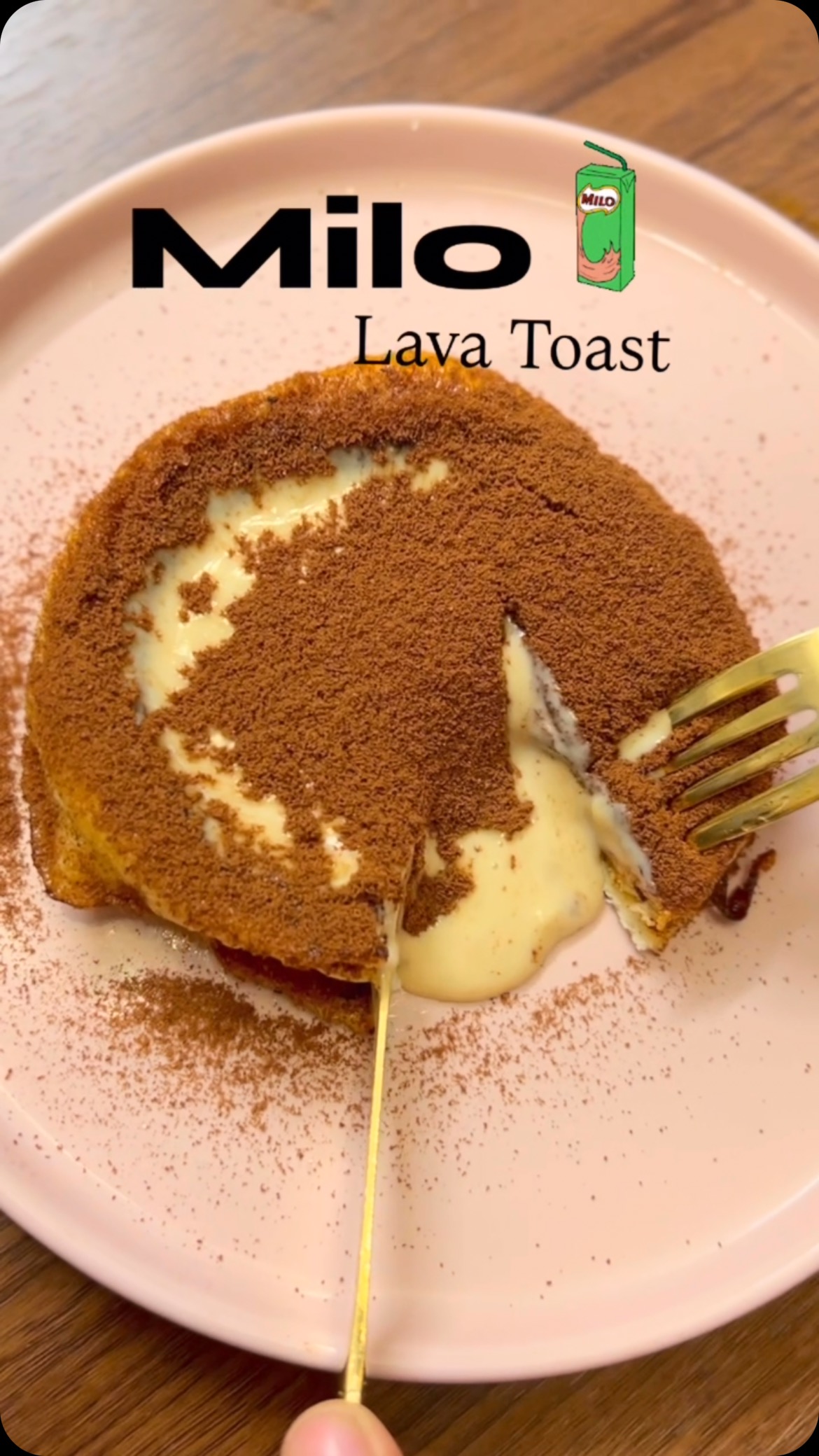 Milo Lava Toast . . . . . . . Recipe , reels , lava toast , easy ...