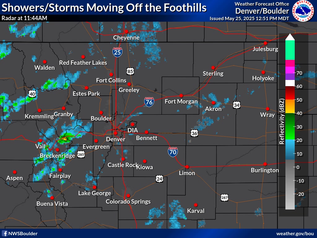 Showers and thunderstorms forming over the mountains early this ...