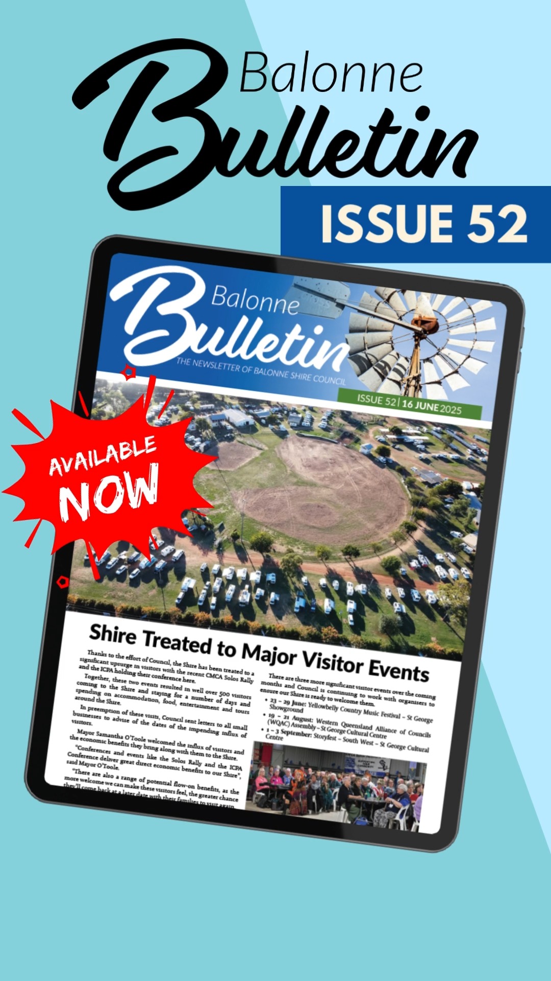 🆕BALONNE BULLETIN🆕 ISSUE 52 The latest edition of the Balonne Bulletin ...