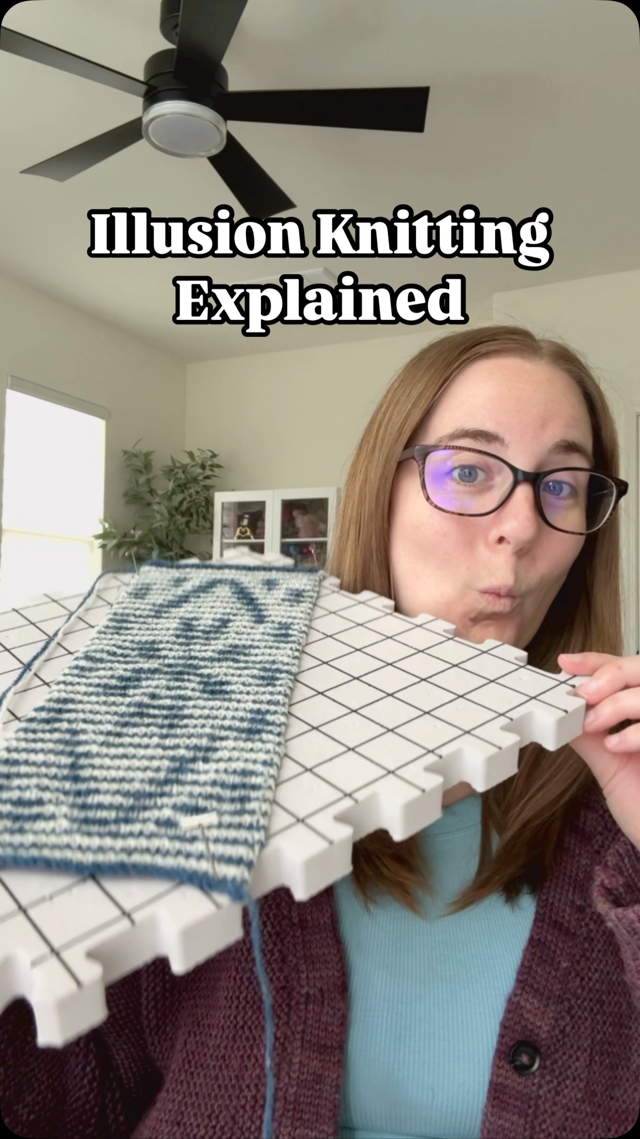 I finished my illusion knitting swatch! But shh 🤫 it’s a secret 😉 ...