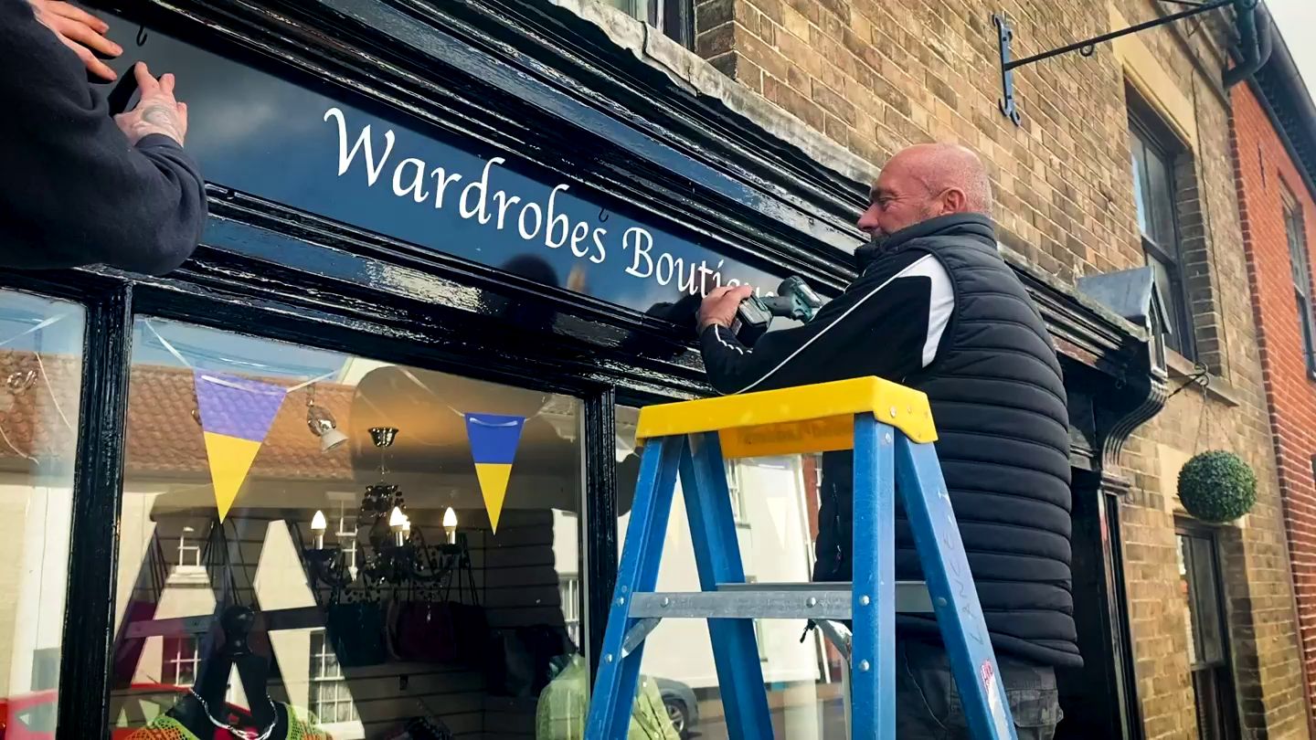 A look back at the new signage we made for Wardrobes a couple months ...